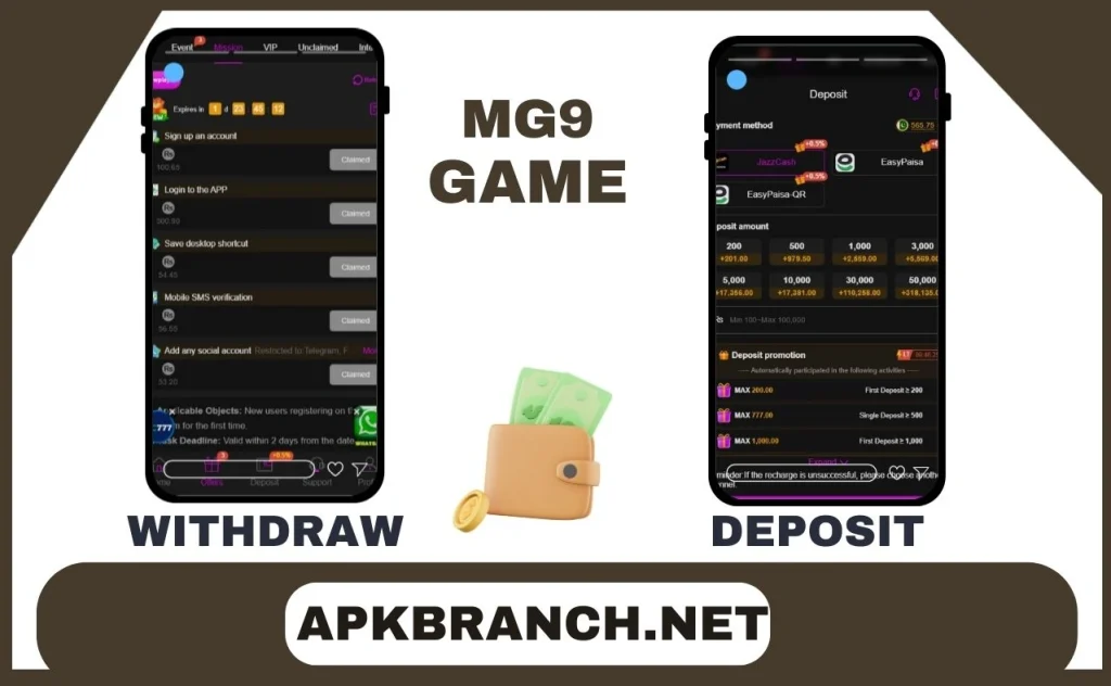 MG9 Game Deposit